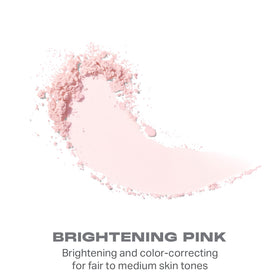 MORPHE powder being swept on with a brush to set makeup and reduce shine
