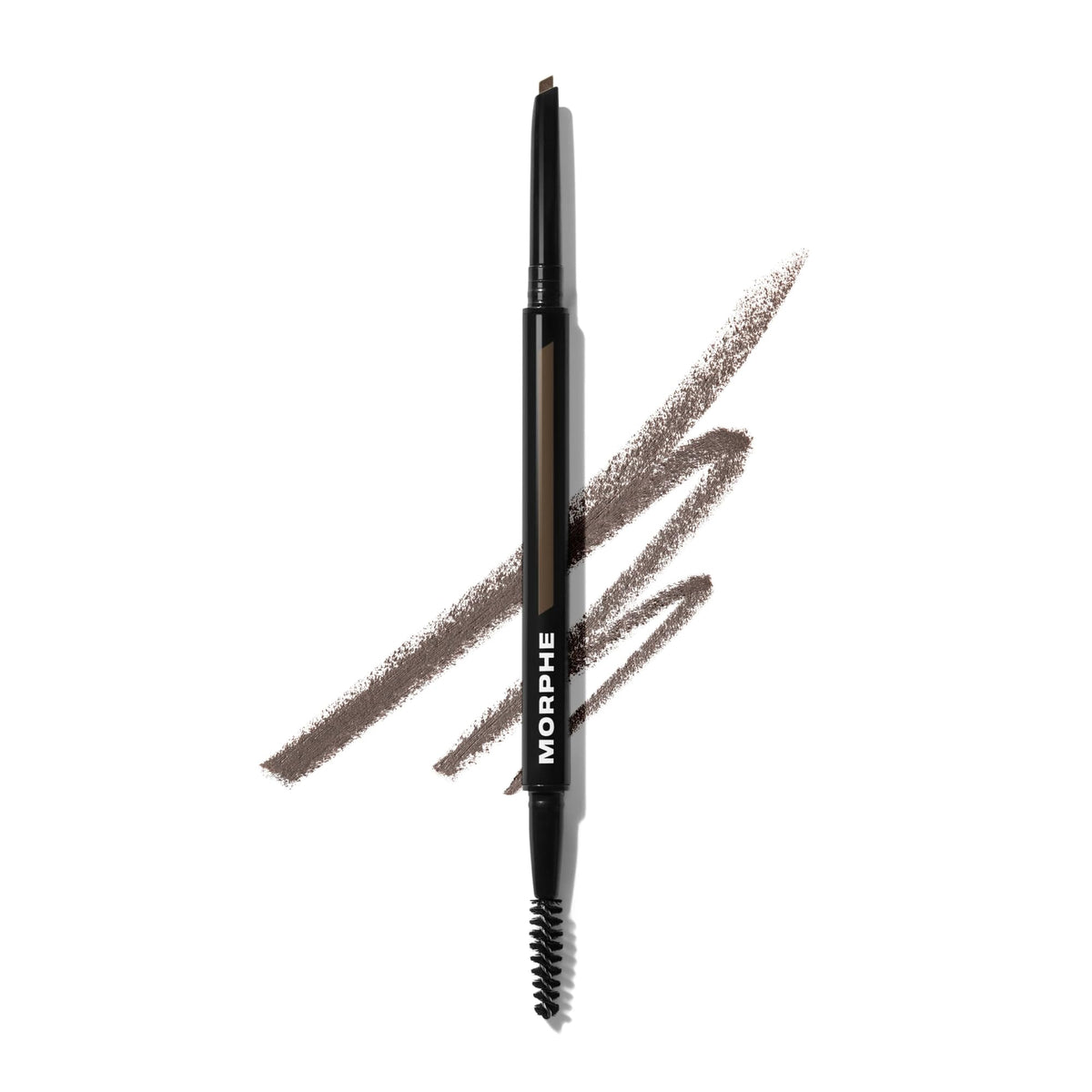 MORPHE definer front view showing retractable pencil and spoolie, for precise shaping