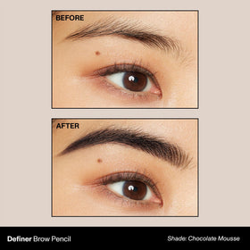 MORPHE close-up of slanted-tip showing precise edge for clear brow outlines