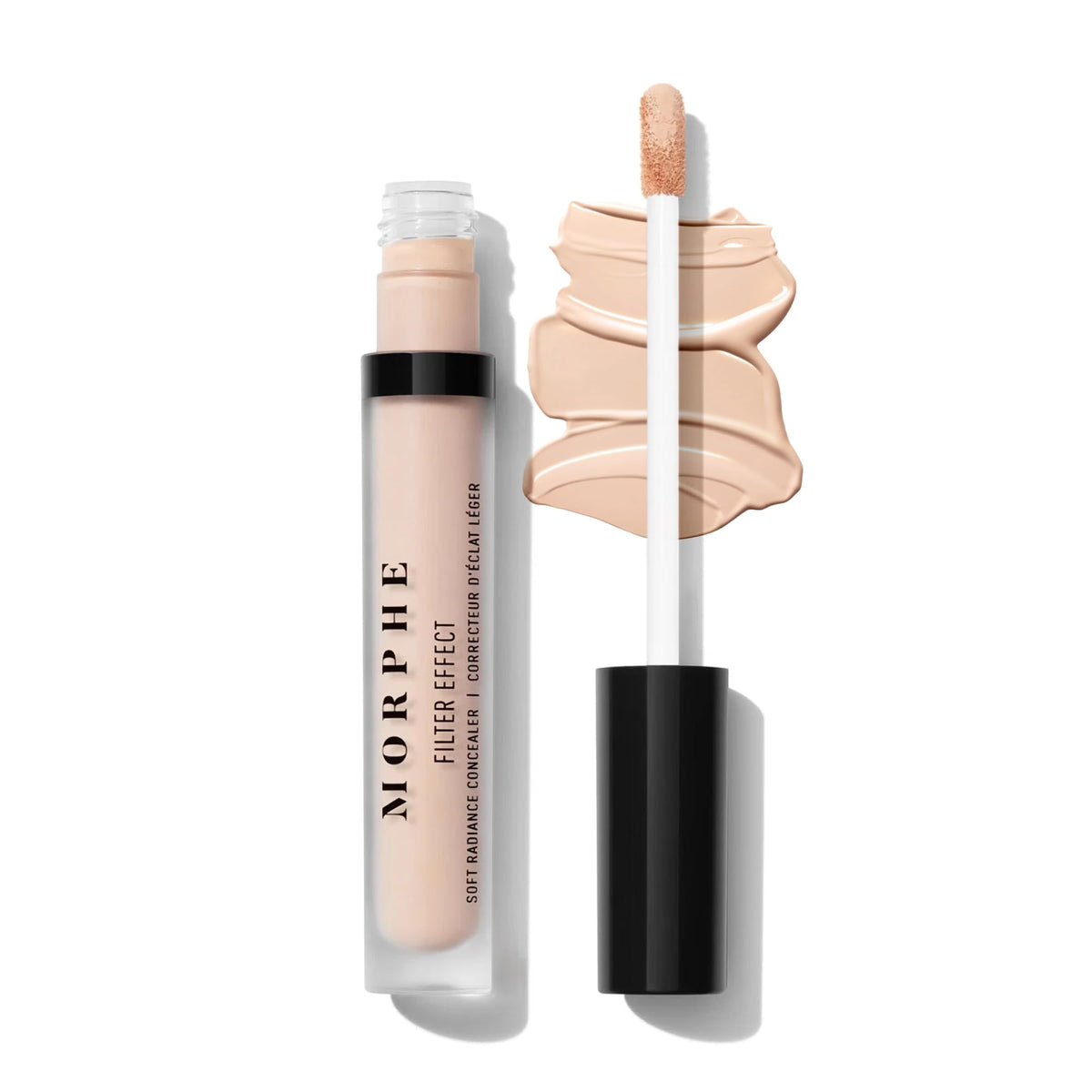 Morphe concealer front packaging showing product tube and shade label for easy identification
