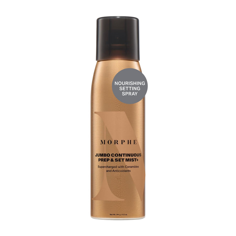 MORPHE front packaging of jumbo mist showing bottle and size benefit