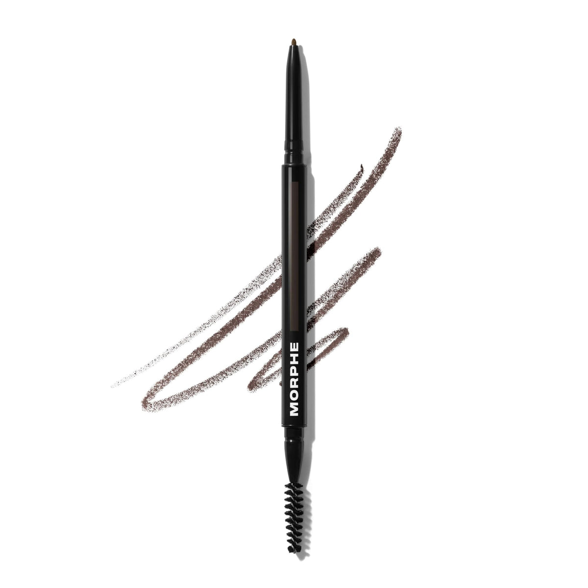 MORPHE front view of dual-ended brow pencil showing compact design and shade