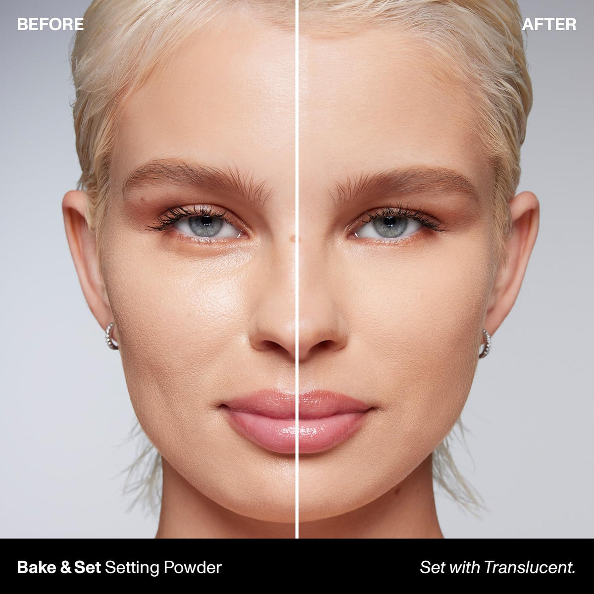 MORPHE loose powder close-up texture, shows finely milled, soft finish