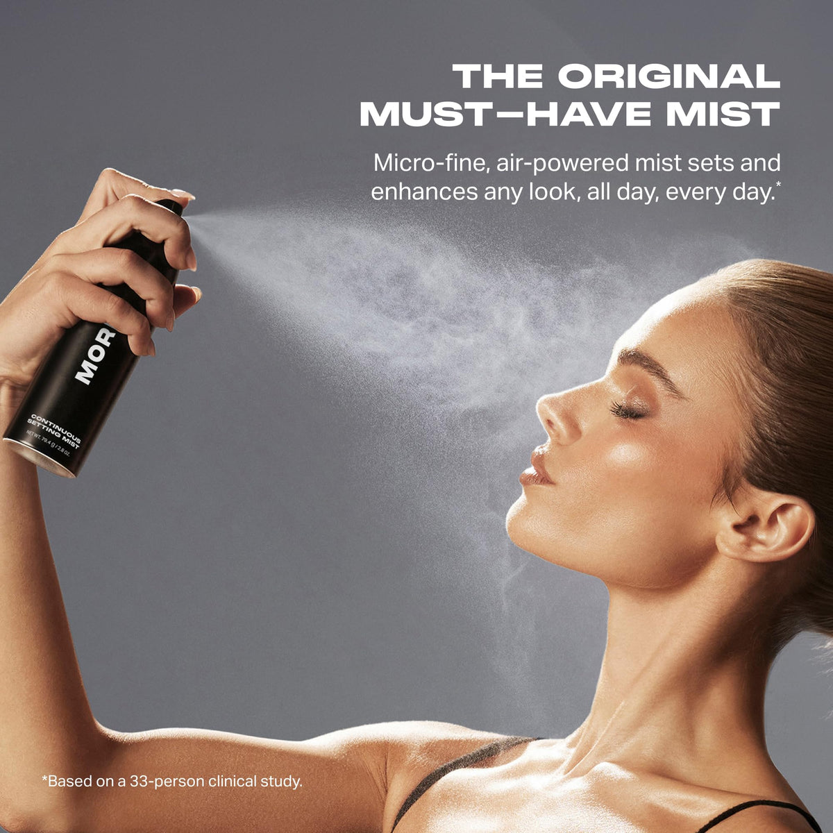 MORPHE close-up of continuous nozzle showing micro-fine delivery for even application benefit
