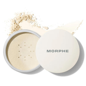 Morphe front packaging showing jar and label, benefits long-lasting wear