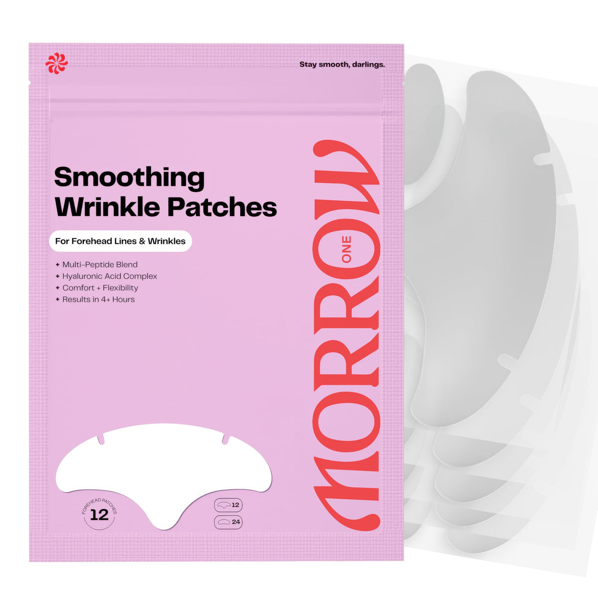 Morrow front packaging showing patch count and benefits for easy selection