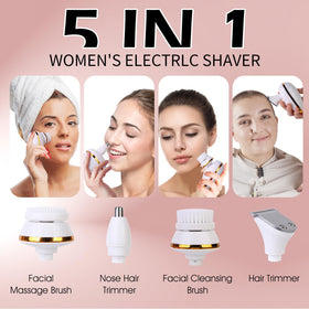 mosago in-shower use demonstrating wet/dry waterproof shaving benefit