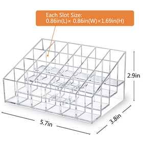 MOSIKER top view highlighting stepped slots for visible organization benefit