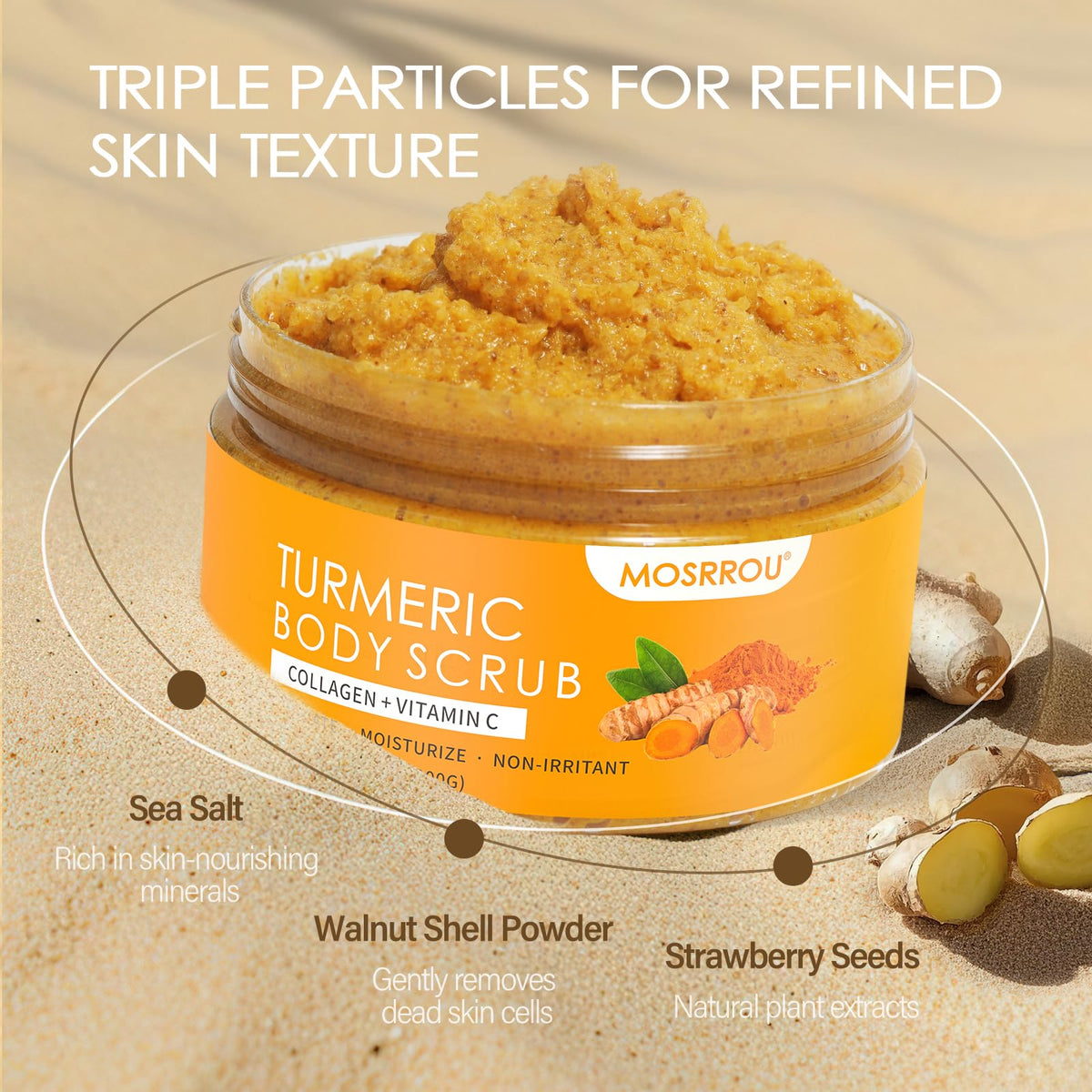 MOSRROU gentle application on bikini area to smooth and soften skin