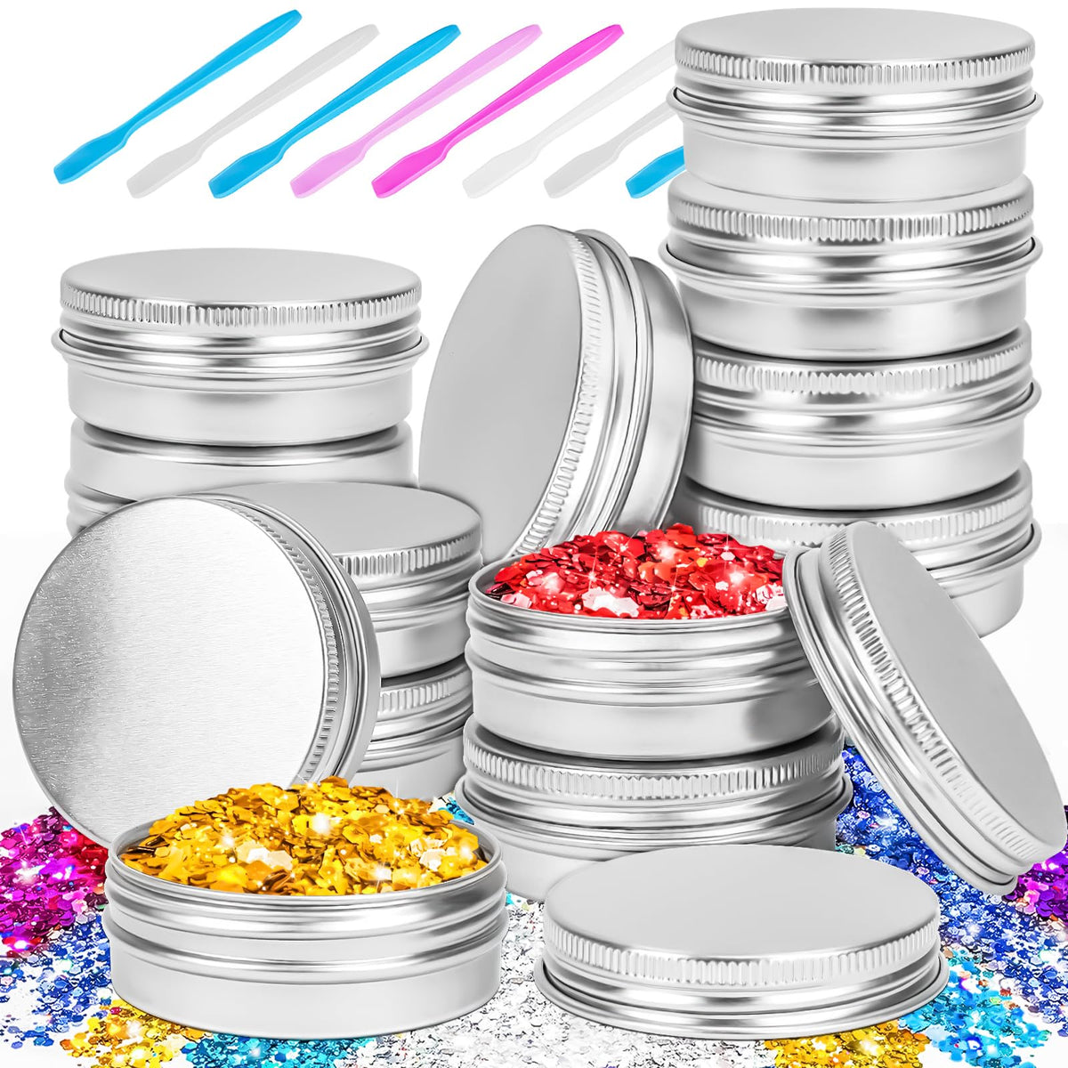 MotBach front view of 16-pack tins showing compact storage benefit