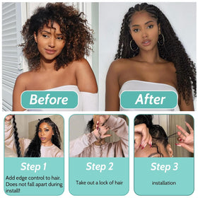 MOTFIN stylist installing knotless braids demonstrating easy braiding and smoothness
