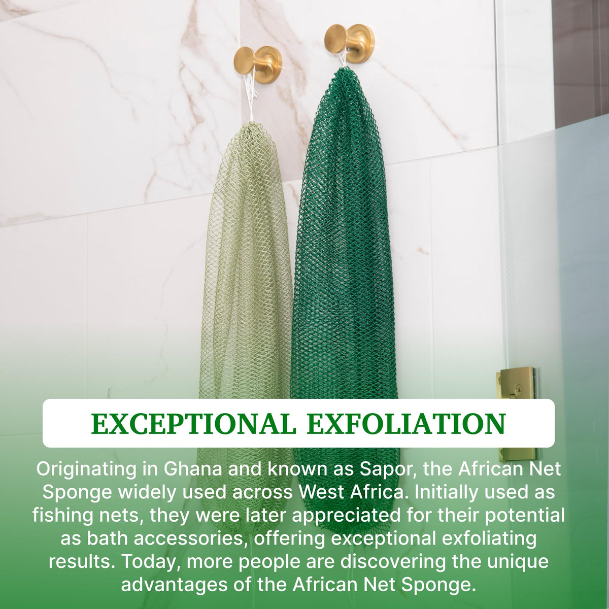 Mother Africa family using sponges in bathroom for shared skincare