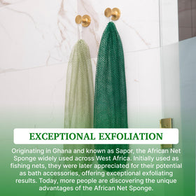 Mother Africa family using sponges in bathroom for shared skincare