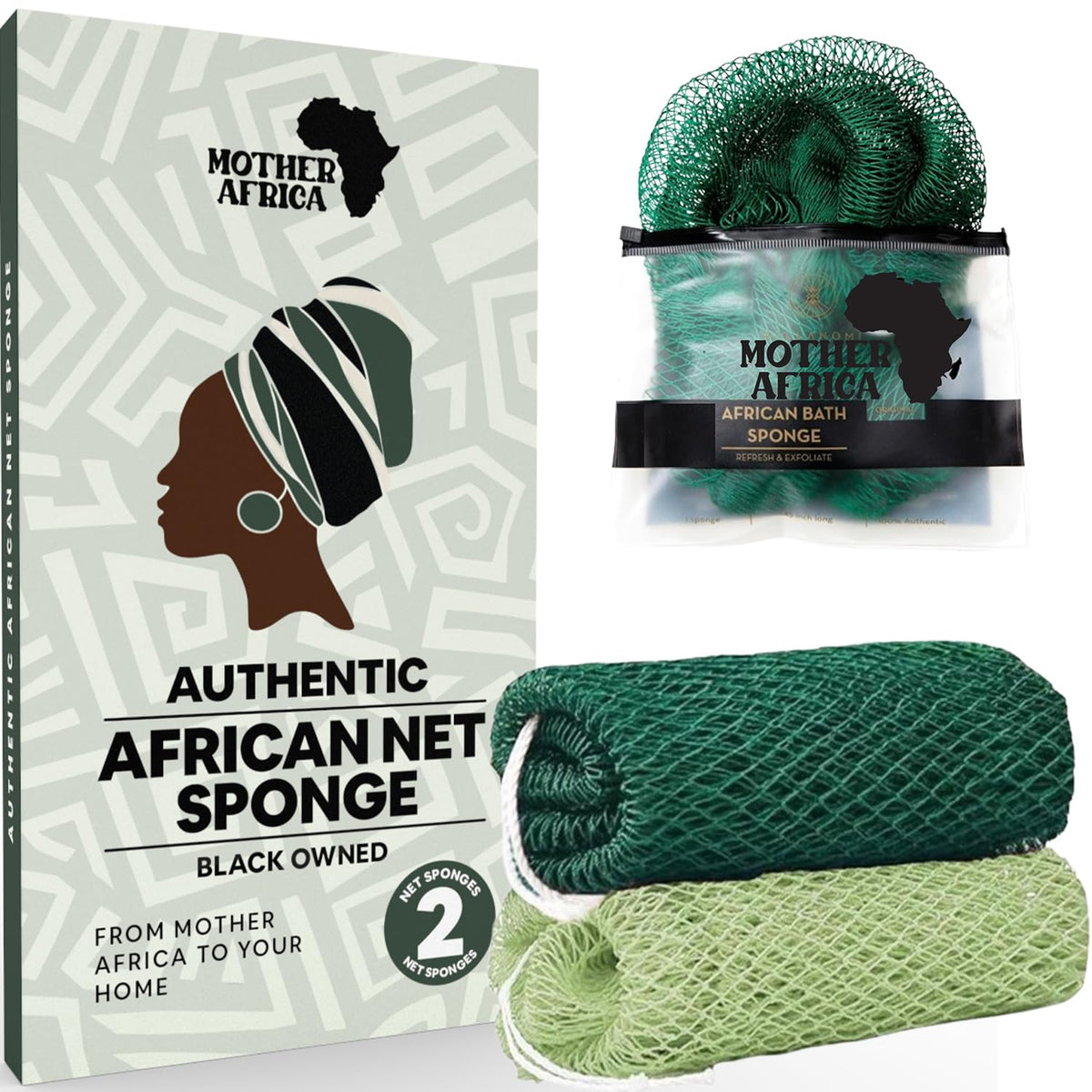 Mother Africa front packaging showing two-pack and benefits