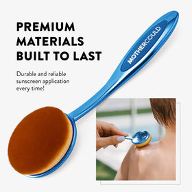MotherCould brushes with protective caps keeping bristles clean between uses