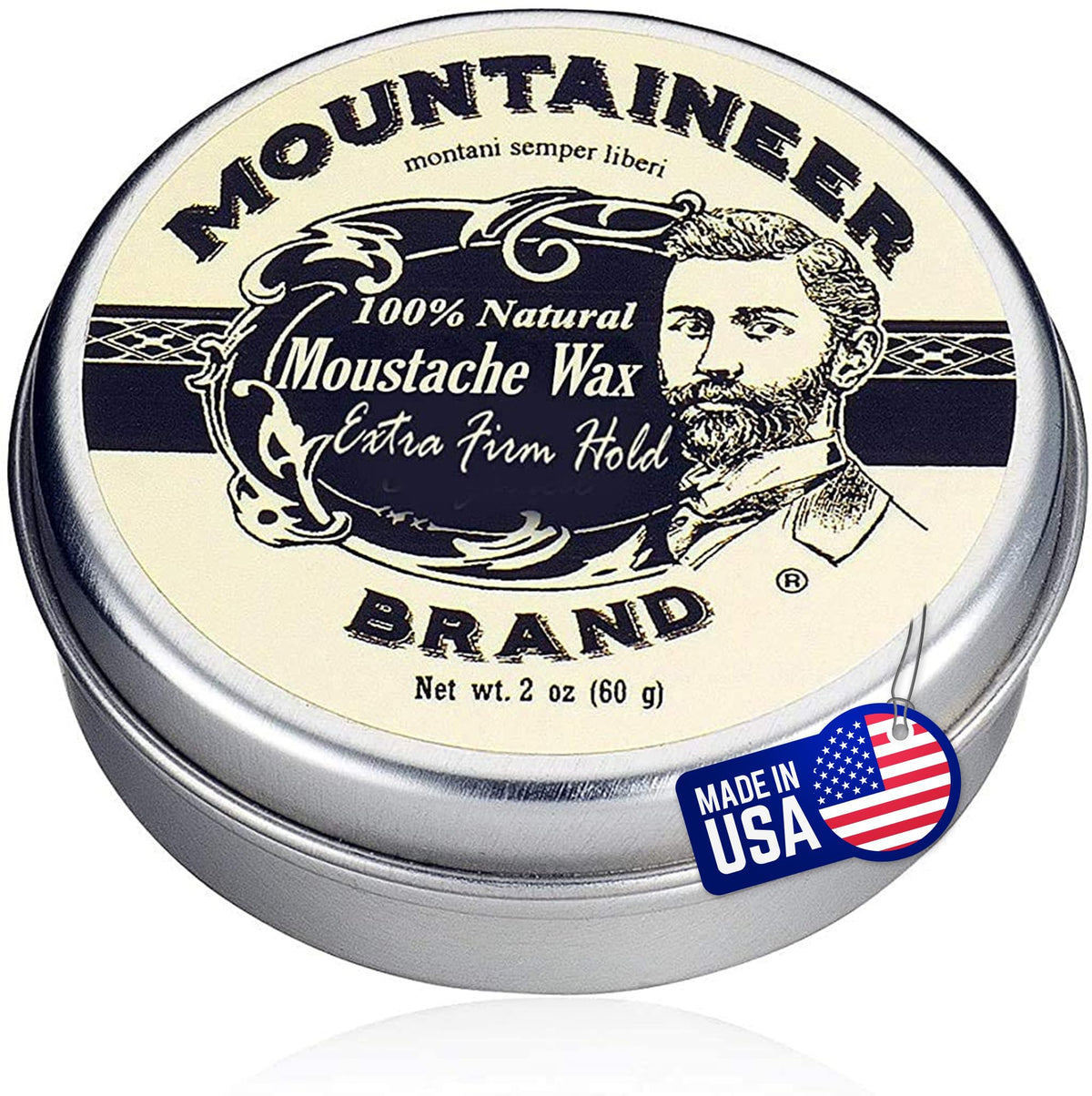 Mountaineer Brand front tin showing label and clean packaging benefiting quick identification