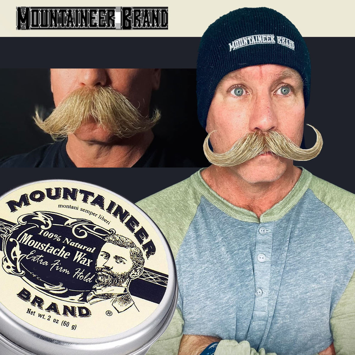 Mountaineer Brand ingredients display of beeswax and oils illustrating natural conditioning benefit
