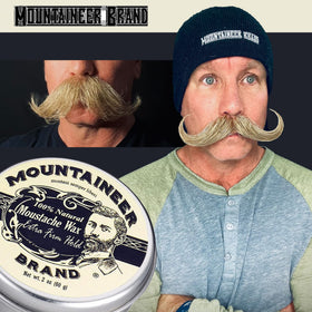 Mountaineer Brand ingredients display of beeswax and oils illustrating natural conditioning benefit