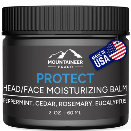Mountaineer Brand front jar showing label and 2oz size for easy identification and portability