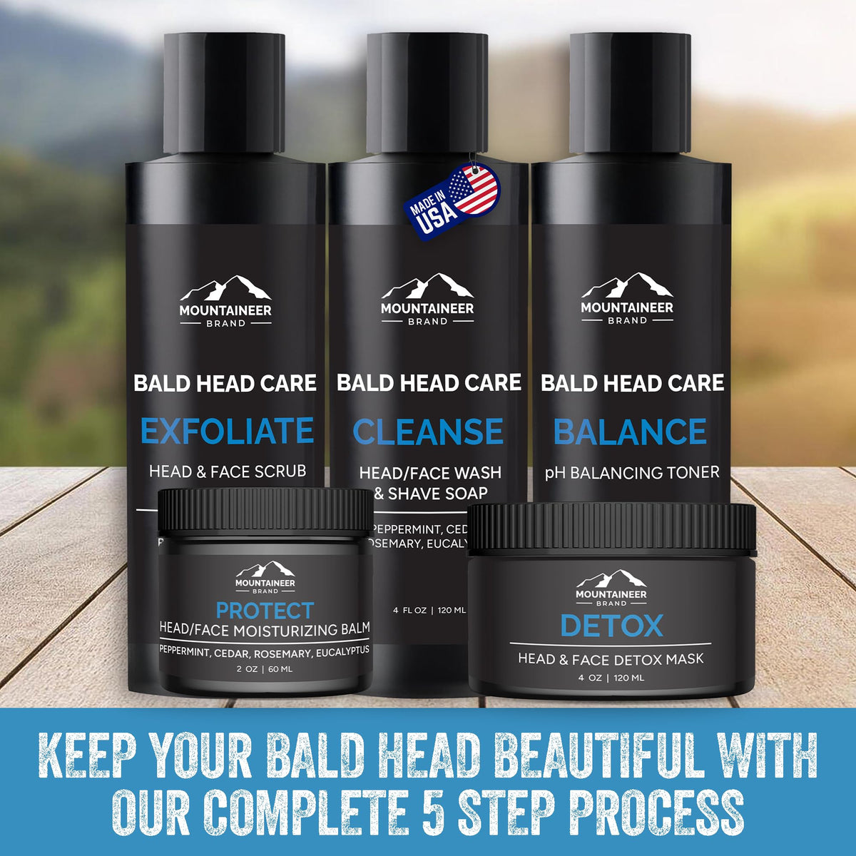 Mountaineer Brand raw beeswax and oils arranged to highlight natural moisturizing ingredients