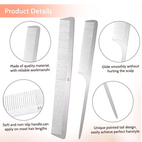 Mozeat Lens close-up of smooth teeth highlighting snag-free combing and anti-static finish