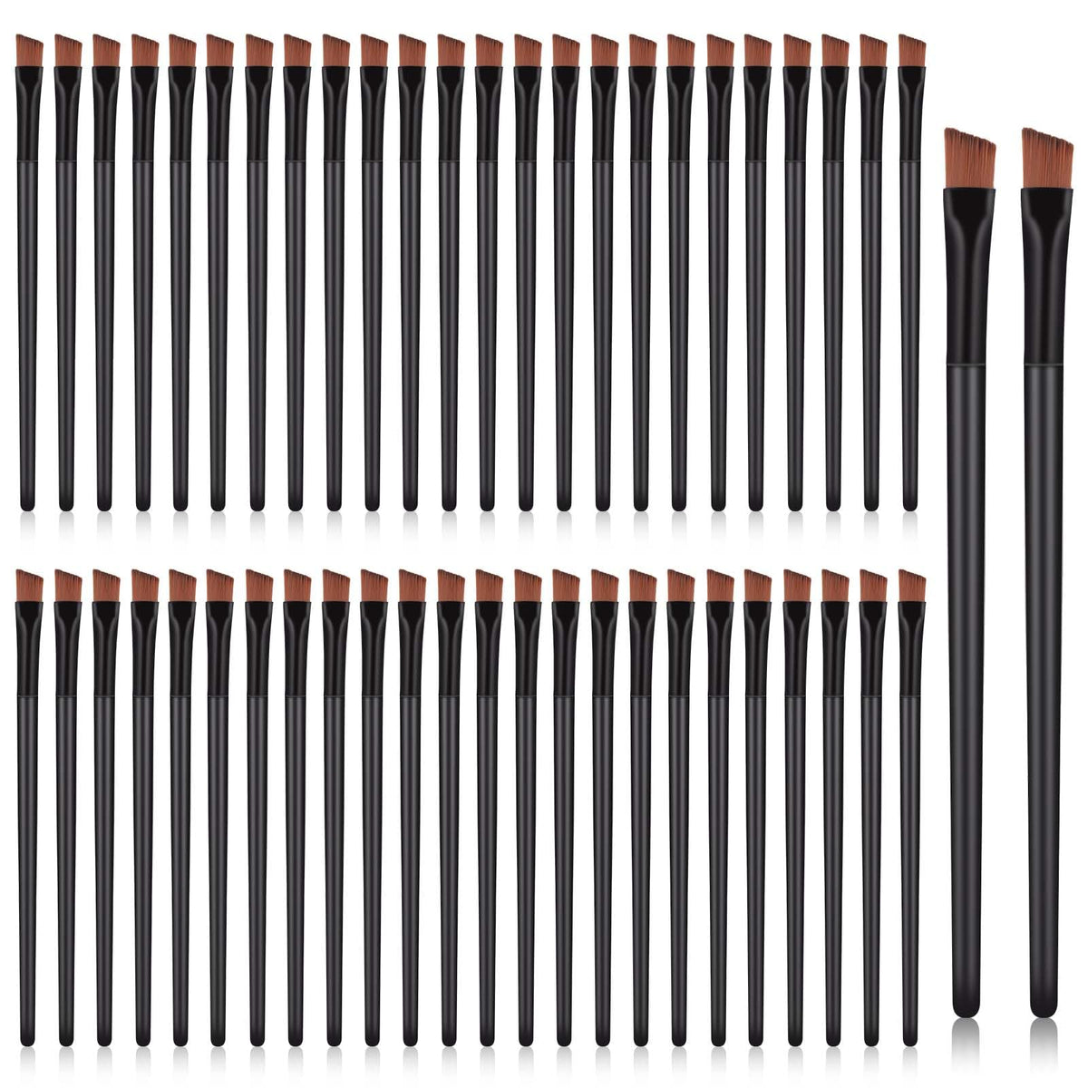 Mozeat Lens front packaging view showing 50 brushes for convenience
