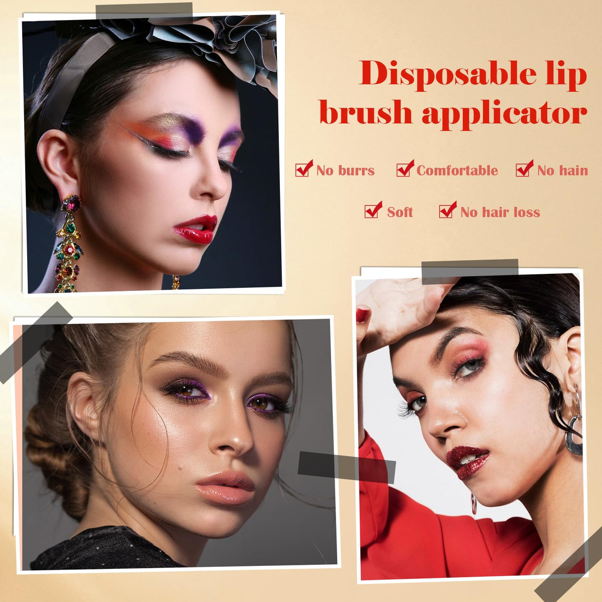 Mozeat Lens lip application demo illustrating accurate lipstick and gloss application