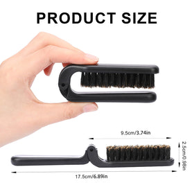 Mozeat Lens detail of nylon teeth interspersed with bristles showing detangling efficiency