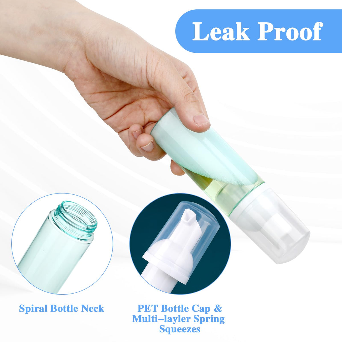 Mozeat Lens bottle beside ruler showing 13 cm length for carry-on compliance