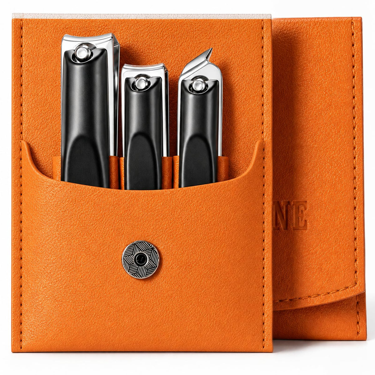 MPKDZNE front view of jet black grooming kit showing case and tools for organized storage