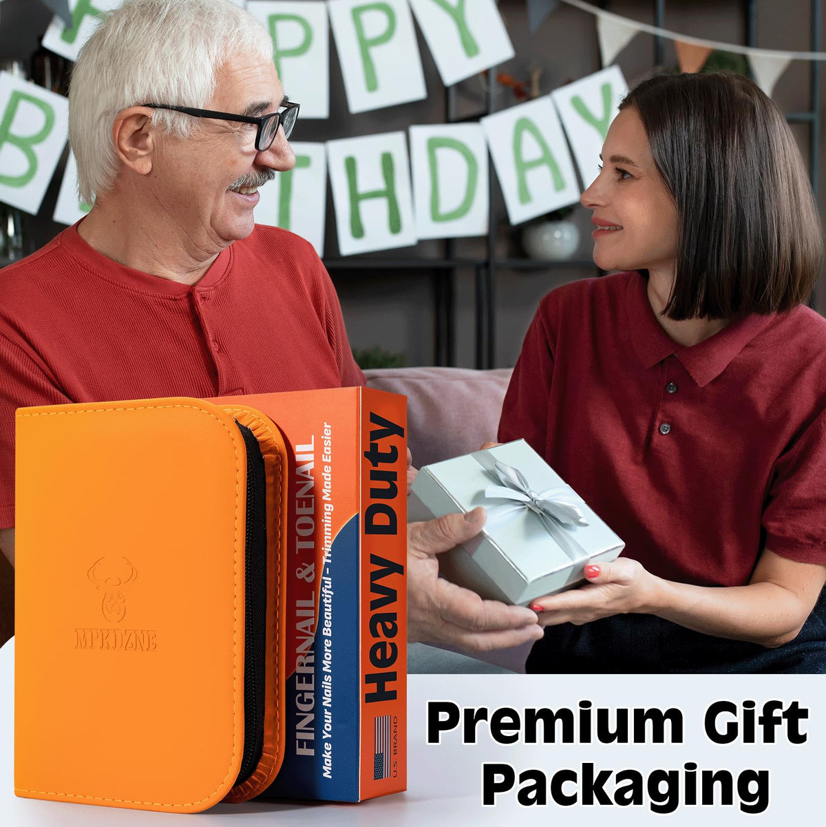 MPKDZNE senior using clippers comfortably showing ergonomic, low-force design