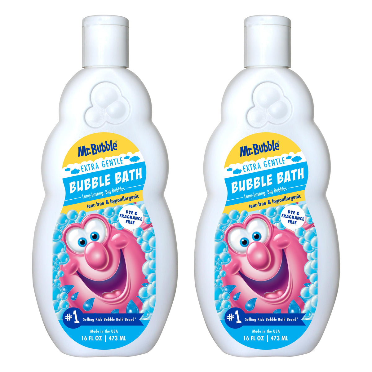 Mr. Bubble front packaging showing gentle formula and tear-free benefit