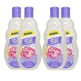 Mr. Bubble front packaging showing calming 3in1 formula and benefits