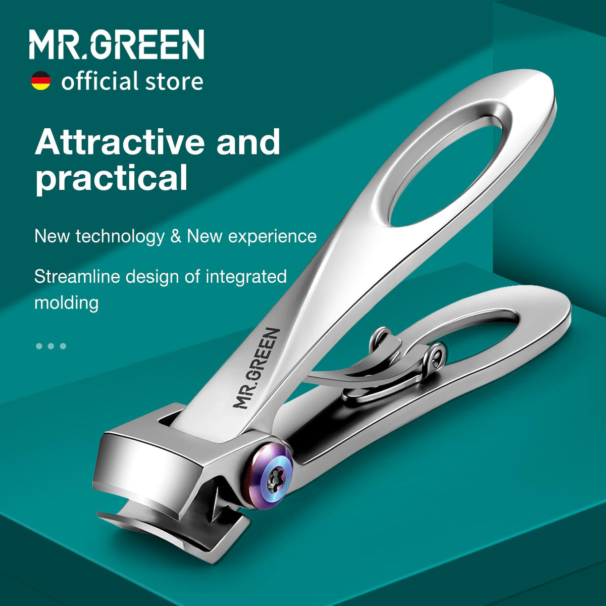 MR.GREEN close-up of ultra-sharp cutting edge, shows precision for cleaner trims
