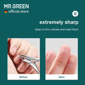 MR.GREEN manicure pusher included with nipper for streamlined nail preparation
