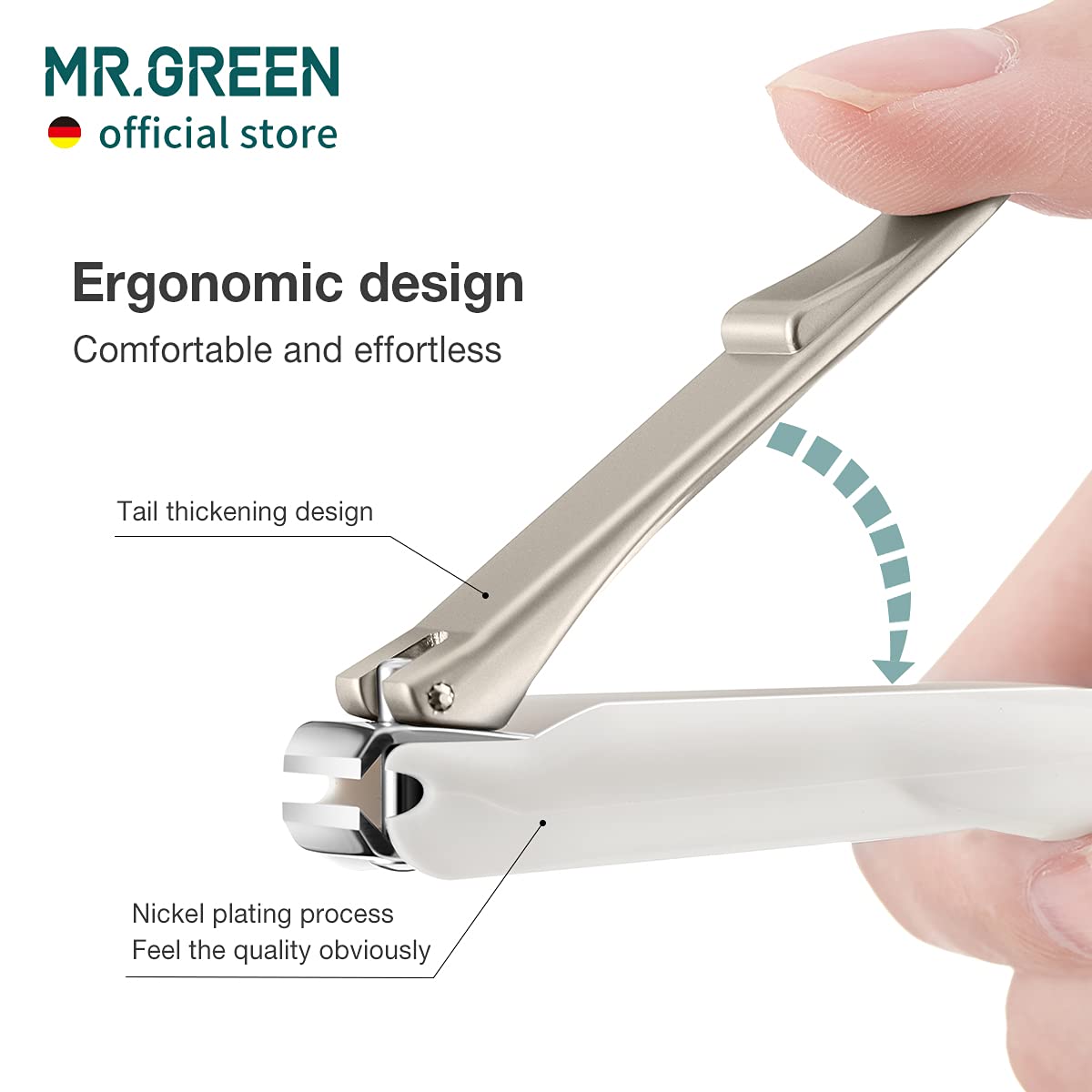 MR.GREEN ergonomic handle profile offers comfortable secure grip