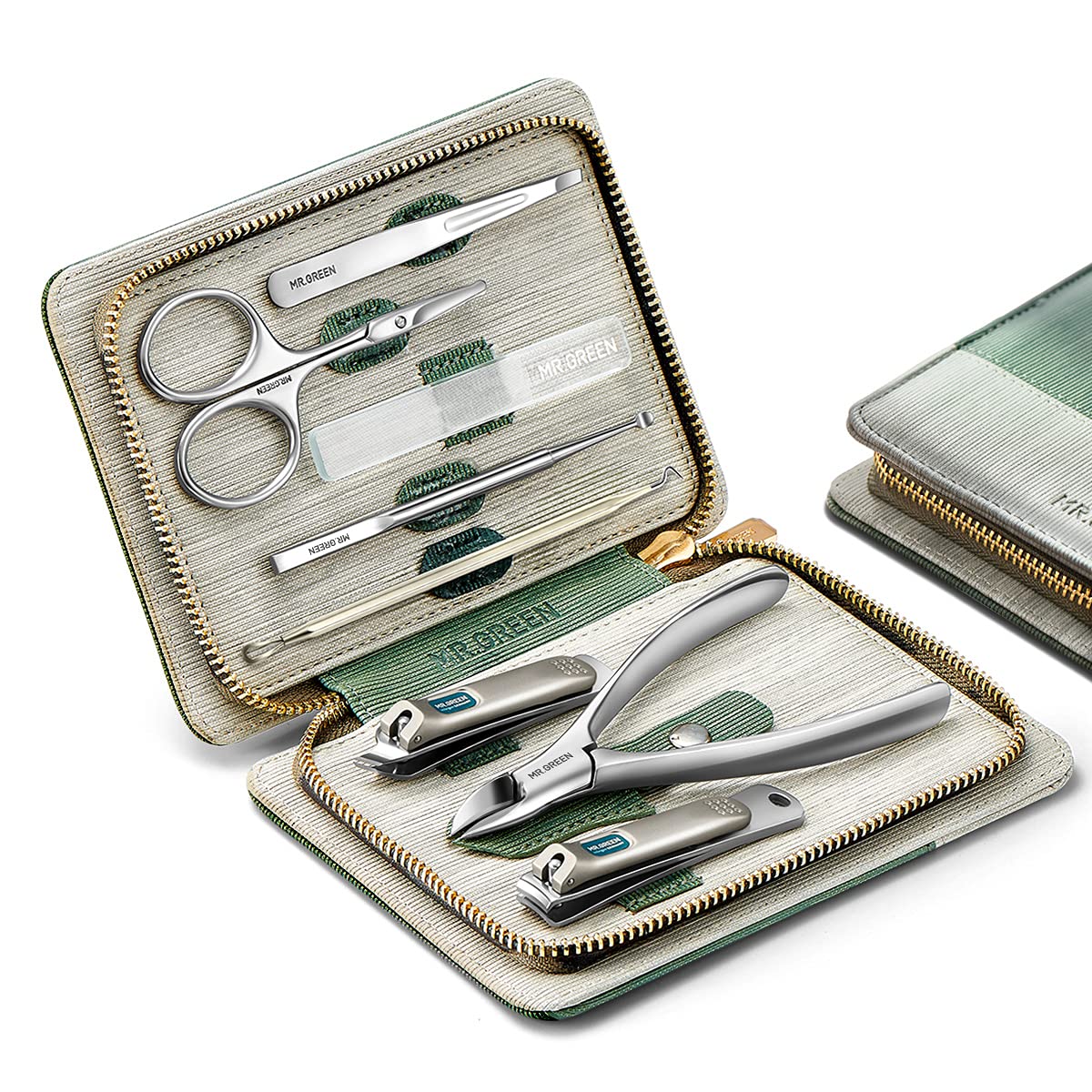 MR.GREEN open case showing organized tools and easy travel storage benefit
