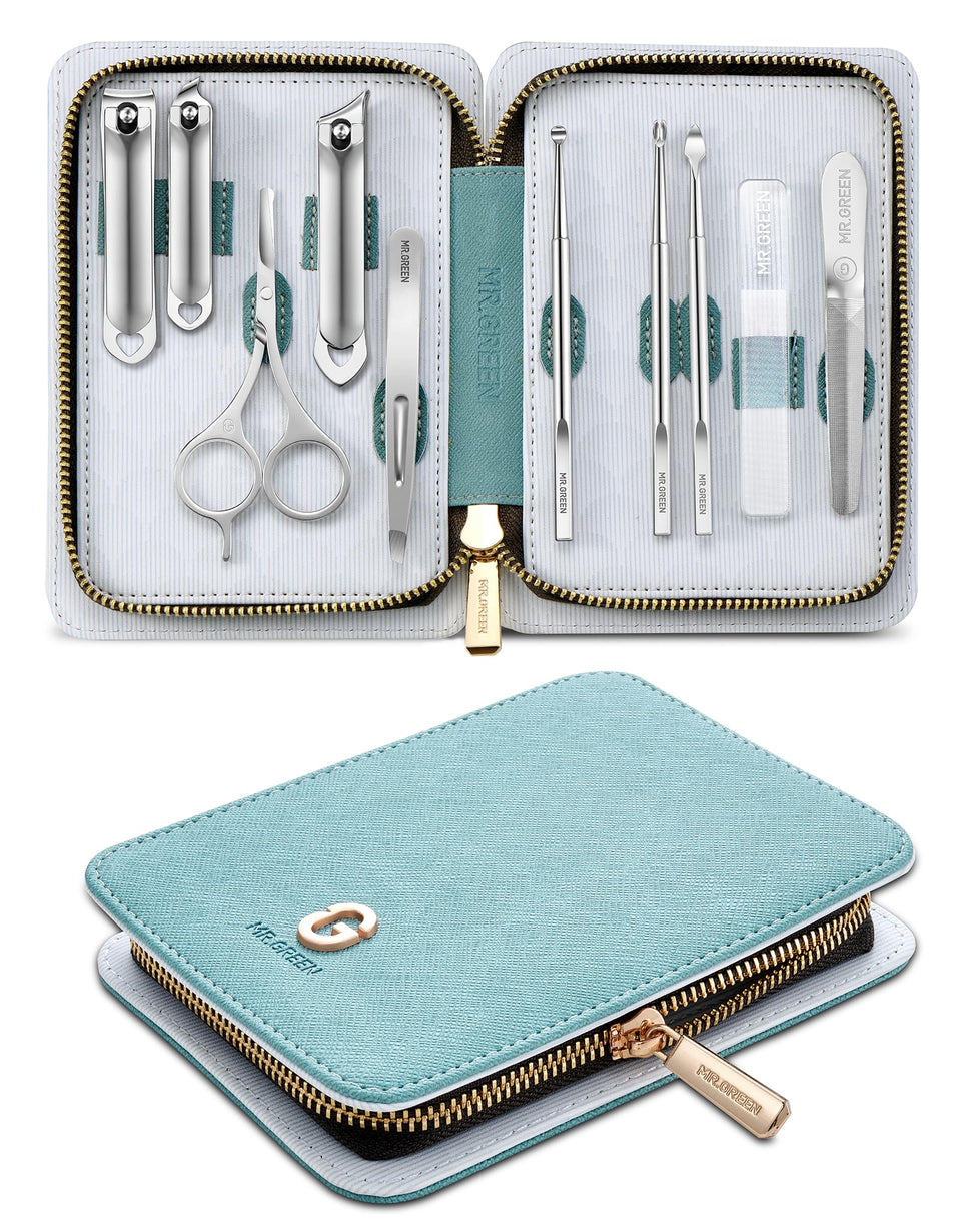 MR.GREEN front view case showing compact travel storage and protection