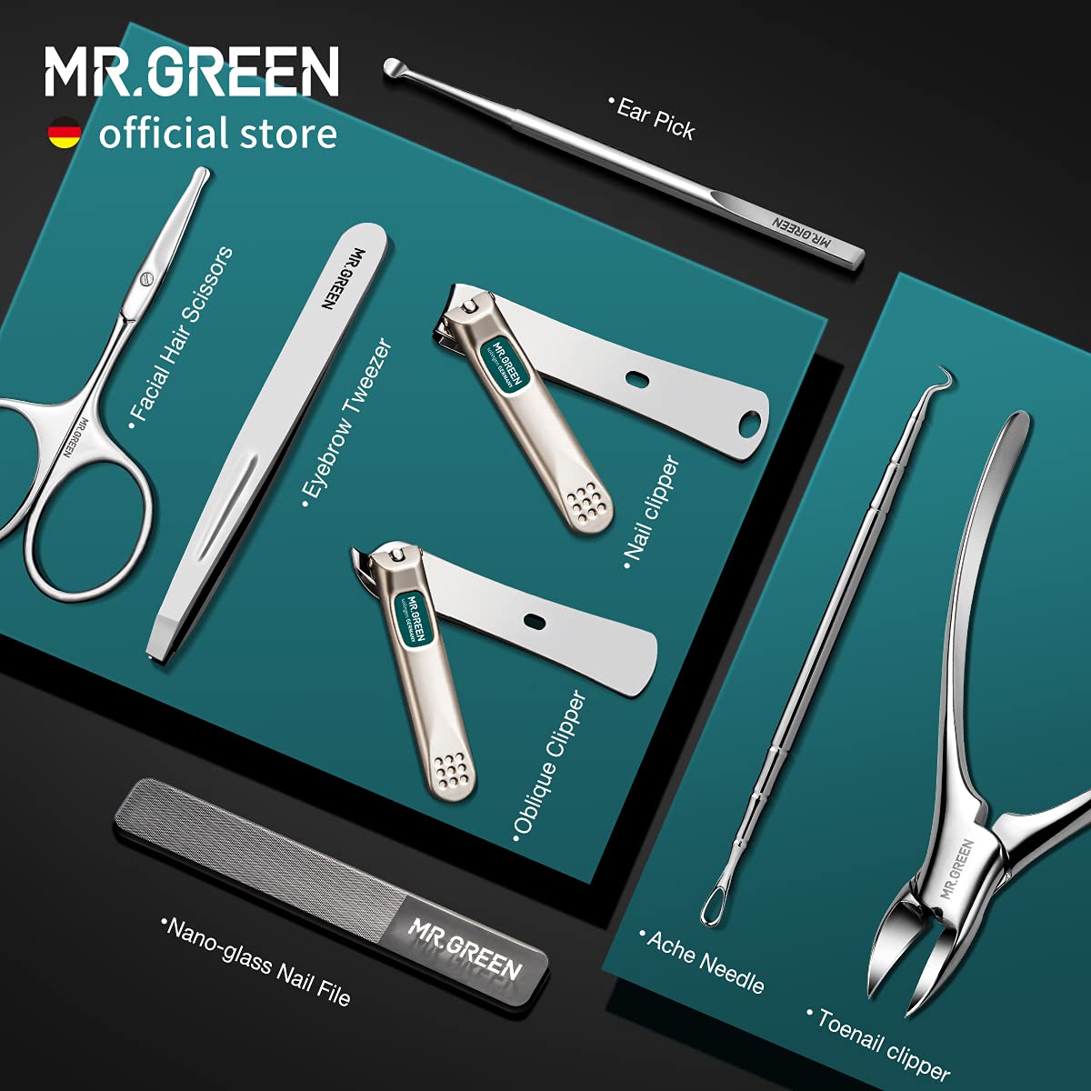 MR.GREEN nano-glass file texture close-up providing smooth, chip-free filing