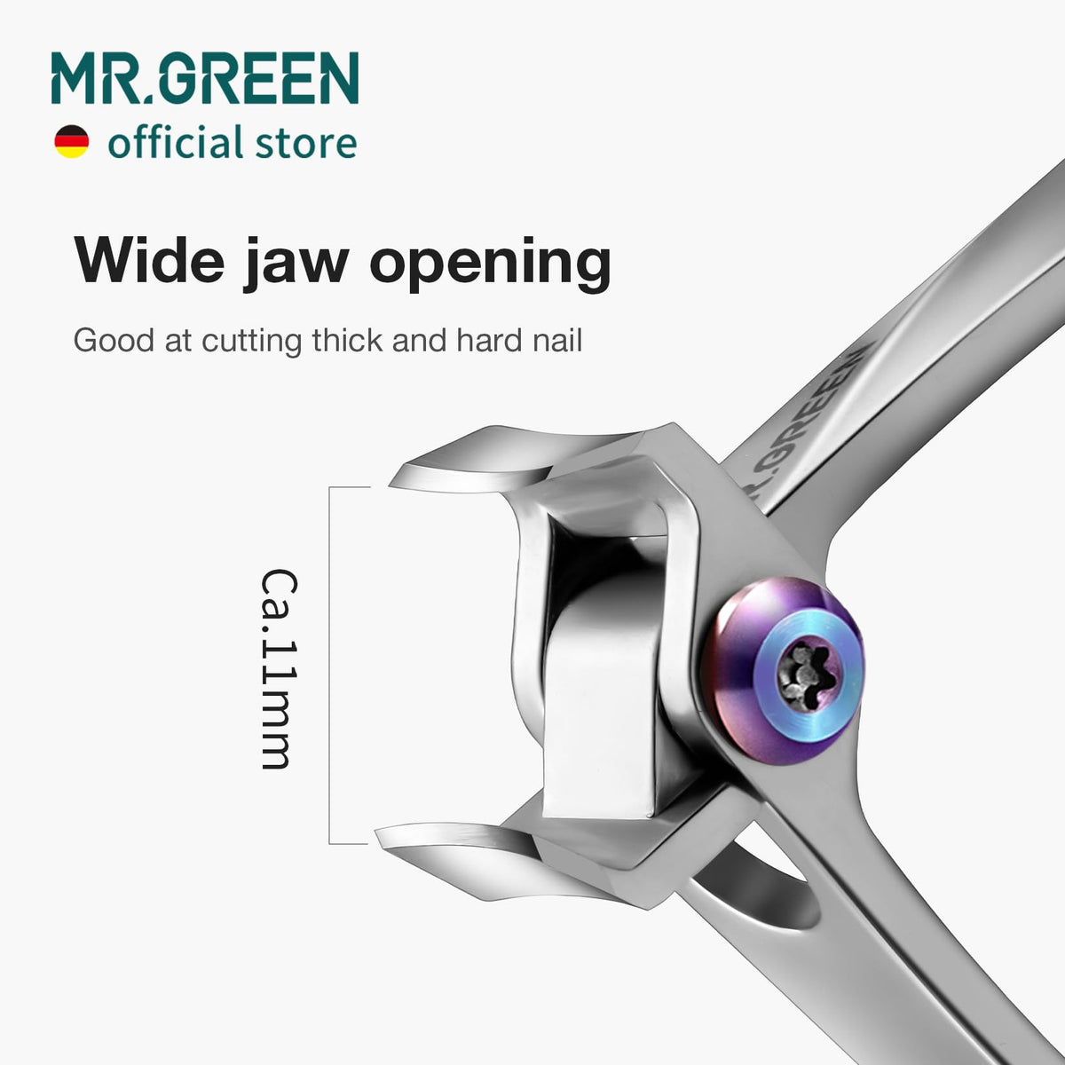 MR.GREEN held in hand for scale, demonstrates ergonomic grip and compact size