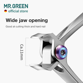 MR.GREEN held in hand for scale, demonstrates ergonomic grip and compact size