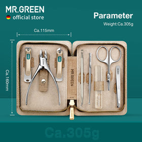 MR.GREEN trimming a toenail showing practical portability and precise control