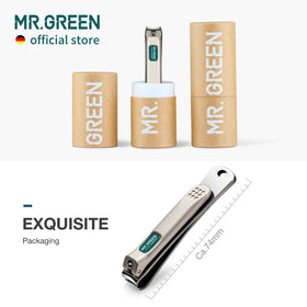 MR.GREEN balanced grip demo on hand showing center-of-gravity control and reduced fatigue benefit