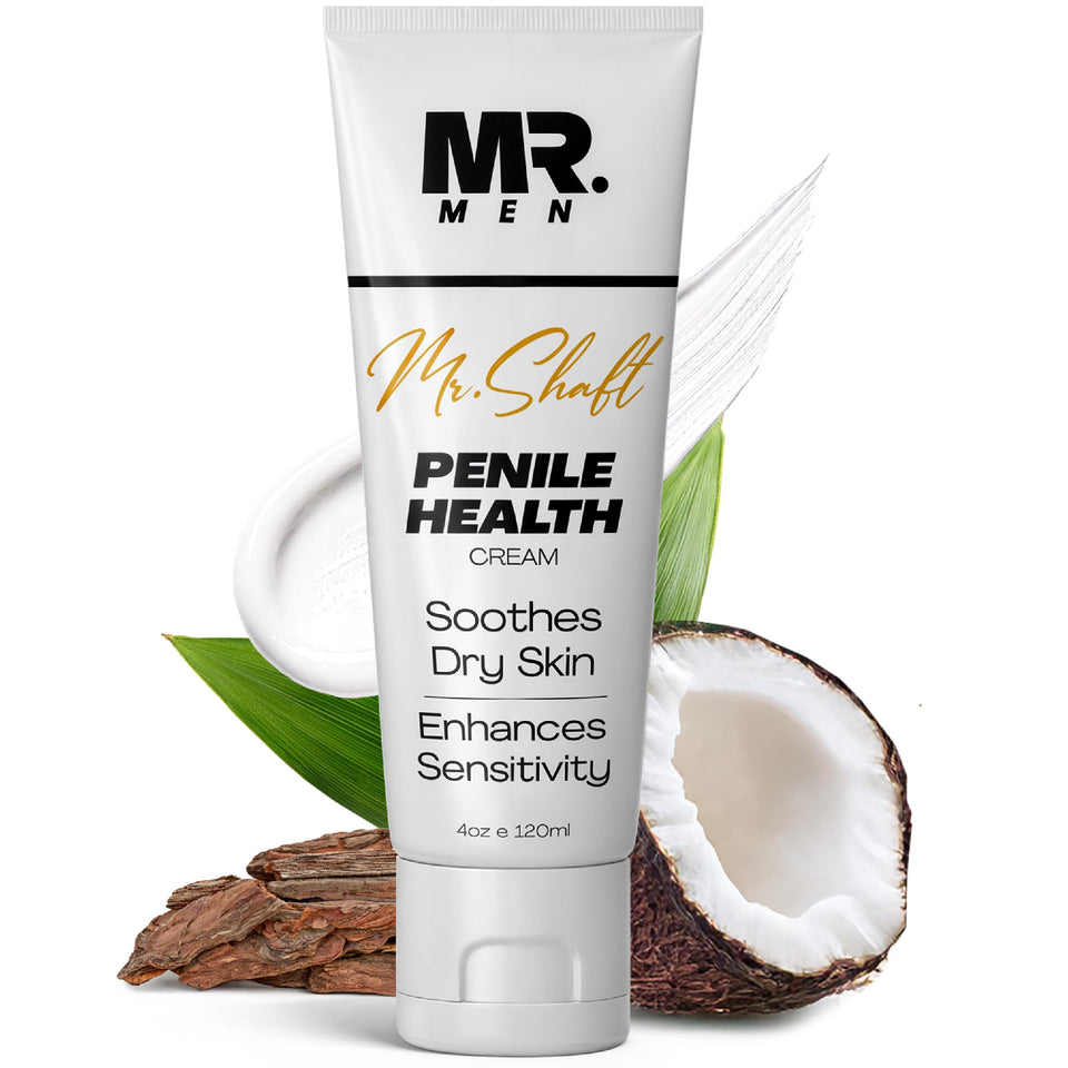 Mr. Men front packaging showing 4oz tube and clear purpose for comfort