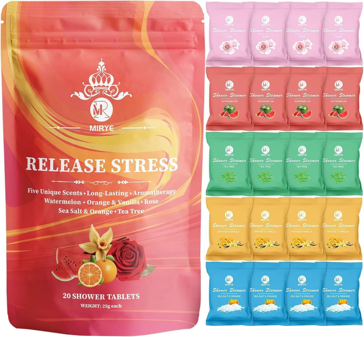 MR MIRYE front packaging showing 20-pack and scent icons for easy selection