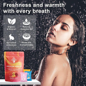 MR MIRYE steamer in shower corner releasing aroma for a spa-like boost