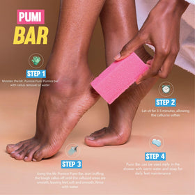 Mr. Pumice flat side detail illustrating smoothing finish benefit