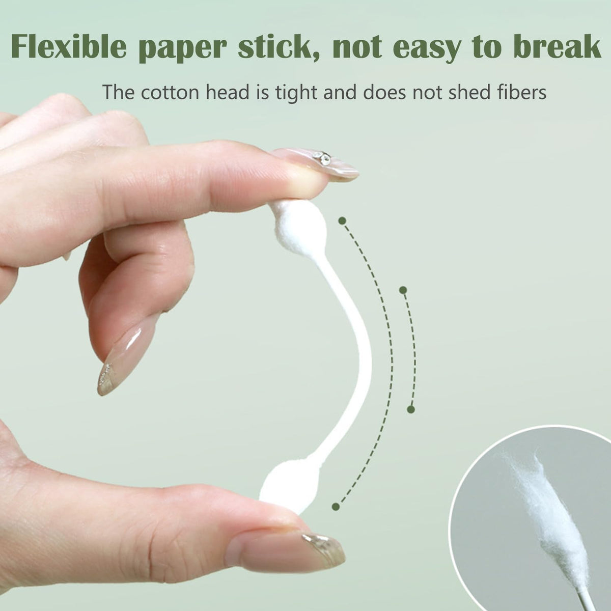 MRCMUCEZ swab in gentle baby-care use illustrating safety and control