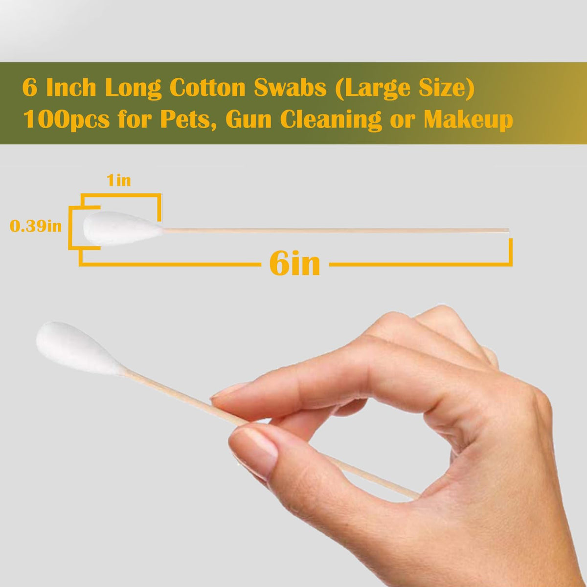 MRCMUCEZ swab in use gently cleaning a pet eye with precision