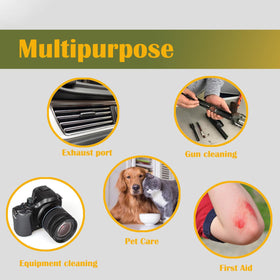 MRCMUCEZ arranged in grooming kit portraying organized pet care